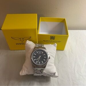 Invicta Men’s Specialty Black Dial Stainless Steel Wristwatch 
NWT